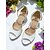 abordables Officiel-Sandales de mariage à talons hauts et bride à la cheville pour femmes, blanches et à bout ouvert, élégantes pour les fêtes de mariage et les cérémonies de mariage