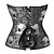 billige korsett-Rokoko Overbustkorsett Maskerade Overbustkorsett Cosplay Midjekontroll Dytt opp Jacquard Jacquardvevnad Dame Royal Maskerade Fest Karneval i Venezia Voksne Korsett