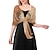 billige Sjal-Kvinne Wrap Elegant Solbeskyttelse Uten Ermer Polyester Bryllup Wraps Med Ren Farge Bryllup Sommer