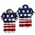 cheap Men's Collection-250th Anniversary for USA Hawaii Shirts Back To School USA Flag Independence Day July 4 Casual Street Style Graphic Adults' Men's Semiquincentennial Masquerade 4th of July Festival Dress Up