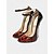 economico Pumps Classici-Scarpe con tacco a spillo da donna con stampa leopardata rossa – tacchi alti sexy con punta affilata e cinturino alla caviglia per look serali e notturni