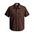 preiswerte Freizeithemden für Herren-Herren Hemd Sommerhemd Freizeithemd Strandhemd Knopfhemd Schwarz Weiß Gelb Marineblau Braun Kurzarm Einfach Revers Urlaub Hawaiianisch Fronttasche Bekleidung Polyester Mode Lässig Bequem