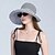 billige Hatter-solhatt for kvinner bred brem sommer upf50 uv-beskyttelsesstripe lett fottur utendørs caps