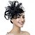 economico Fascinator-Cappello da donna con fascinator, stile anni &#039;20 e &#039;50, per feste di nozze, cocktail, fiori, rete, piume, fermaglio per capelli per carnevale