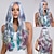 voordelige Synthetische trendy pruiken-Synthetische pruiken Golvend Springerige krullen Middelste stuk Diepe scheiding Machinegemaakt Pruik 66.0 cm A1 Synthetisch haar Dames Klassiek Comfortabel Kleurgradatie Gemengde Kleur
