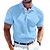 voordelige Heren Klassieke Polo-Voor heren Ribgebreide top Golf Polo&#039;s Shirts Werk Casual Revers Geribbelde polokraag Korte mouw Basic Modern Kleurenblok Knop Gebreid Zomer Lente zomer Normale pasvorm Wit Geel Bordeaux Marineblauw