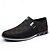 billiga Tillfällig-svarta slip-on sneakers för män med texturerad design – bekväma skor för vardags- och vardagsbruk