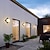 ieftine lumini de perete exterioare-Aplică de perete de exterior Aplică de perete de exterior modernă, impermeabilă ip65, fixă la exterior, de perete neagră, potrivită pentru veranda în aer liber, curte, grădină, baie, dormitor 110-240v