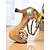 abordables Zapatos de baile latino-Sandalias coloridas de baile latino para mujer: tacones abiertos con estampado bohemio para presentaciones de salsa, samba y verano.