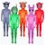 abordables Costume de jeu vidéo-Sprunki Incredibox Créatures souriantes Costume de Groupe Combinaison Combinaisons Costume de Carnaval S&#039;habiller Costumes de jeux vidéofor Enfant Adulte Unisexe Performance Soirée Comic-Con