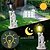 abordables Éclairages pour allées-1 pc LED extérieur paysage lumières ange câlin livre mère et enfant résine suspension lampe cour jardin pelouse chemin parc paysage lampe lampe décorative