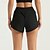 abordables Shorts de yoga et motards-Shorts de yoga Femmes Yoga Entraînement en salle Pilates Shorts Bas Taille haute Des sports Tenues de Sport Élastique Mince Noir Bleu Roi