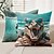 baratos estilo animal-Capa de Almofada Decorativa engraçada com Crocodilo 1PC Almofada Quadrada Macia para Sofá Capa de Almofada para Quarto Sala de Estar Cadeira