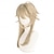 billige Anime parykker-Syntetiske parykker Lu Chen Micro Locs Naturlig lige Mellemdel Frisure i lag Maskinproduceret Paryk 24 tommer (ca. 60cm) A1 Syntetisk hår Dame Midterskilning Klassisk Bekvem Blond