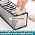 preiswerte Kleider-Schubladen-Organizer-5-teiliger Schubladen-Organizer für Unterwäsche, Schubladen-Organizer für Socken und BHs, schwarzer faltbarer Schubladen-Organizer für Socken und Unterhosen, Aufbewahrungsboxen für Kleidung, Strümpfe, Krawatten und BHs
