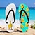 billige Ferietøfler-flip flops med andetrykk for menn – morsom og uformell stil for strandturer, utendørs sommerfester og slapper av ved bassenget