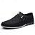 billiga Tillfällig-svarta slip-on sneakers för män med texturerad design – bekväma skor för vardags- och vardagsbruk