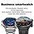 abordables Relojes inteligentes-Reloj inteligente IMOSI para hombres 1.52 llamadas por Bluetooth música monitor de ritmo cardíaco batería de 400mAh compatible con Android e iOS