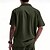 preiswerte Freizeithemden für Herren-Herren Hemd Sommerhemd Freizeithemd Strandhemd Knopfhemd Schwarz Weiß Gelb Marineblau Braun Kurzarm Einfach Revers Urlaub Hawaiianisch Fronttasche Bekleidung Polyester Mode Lässig Bequem