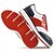 preiswerte Herren Golfschuhe-Rote und marineblaue Golfschuhe für Herren – leistungsstarke Schnürsneaker mit Lederdetails für Golf, Sport und Freizeit