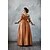 abordables Vestido-Medieval Renacimiento Vestidos Trajes de gala Vestido largo Vikingo caballero celta Disfraz Mujer Real Víspera de Todos los Santos Carnaval Mascarada Rendimiento LARP Feria Ren Adulto Vestido