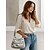 voordelige Crossbody-tassen-Dames Crossbody zak Schoudertassen PU-nahka Kantoor Casual / Dagelijks Moederdag Rits Grote capaciteit Lichtgewicht Effen Kleur Donker Grijs Wijn Amandel