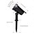 abordables Éclairages pour allées-1 projecteur solaire extérieur RVB pour pelouse, cour, jardin, route, mur, arbre, éclairage décoratif