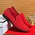 cheap Men&#039;s Slip-ons &amp; Loafers-Men&#039;s Bright Orange Breathable Mesh Loafers – Casual Prom Party Slip-On Shoes for Summer Events