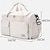 baratos armazenamento de bagagem e viagem-Bolsa de viagem de fim de semana, bolsa esportiva com compartimento para sapatos, bolsa tote oxford de grande capacidade com zíper, bolsa de ombro acolchoada para guardar roupas, bagagem de ginástica