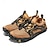 abordables Zapatillas Informales-Hombre Zapatillas de deporte Antideslizantes Barranquismo Casual Diario Cuero PU Malla Transpirable Cómodo Antideslizante Cordones Negro Marrón Verde Trébol Verano Primavera