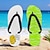 billige Ferietøfler-flip flops med andetrykk for menn – morsom og uformell stil for strandturer, utendørs sommerfester og slapper av ved bassenget