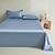 cheap Sheets &amp; Pillowcase-Summer Cool Ice Silk Bed Sheet Single Piece Single Dormitory Single Double Solid Color Bed Sheet Pillowcase Three-piece Bed