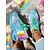 billiga Damsneakers-kvinnors pride month rainbow flyknit sneakers – färgglada lätta löparskor som andas för lgbtq+-evenemang, promenader, fitness och avslappnad streetstyle