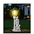 abordables Éclairages pour allées-1 pc LED extérieur paysage lumières ange câlin livre mère et enfant résine suspension lampe cour jardin pelouse chemin parc paysage lampe lampe décorative