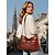 voordelige Crossbody-tassen-Dames Crossbody zak Schoudertassen PU-nahka Kantoor Casual / Dagelijks Moederdag Rits Grote capaciteit Lichtgewicht Effen Kleur Donker Grijs Wijn Amandel