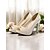 voordelige Open Teen Pumps-dames peep toe stiletto hakken - witte knoop hoge hakken voor bruiloften, gala's en romantische dagelijkse dates