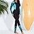 billige One Pieces Rash Guards-Dame Tettsittende dykkerdrakt Forside Glidelås Spandex UV Solbeskyttelse UPF50+ Hurtigtørkende Langermet Badetøy Badedrakt Surfing Strand Vannsport Sommer