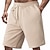 cheap Casual Shorts-Men&#039;s Shorts Beach Shorts Running Shorts Casual Shorts Gym Shorts Drawstring Elastic Waist Straight Leg Plain Breathable Moisture Wicking Knee Length Outdoor Daily Holiday Vacation Sports Black White