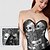 billige korsett-Rokoko Overbustkorsett Maskerade Overbustkorsett Cosplay Midjekontroll Dytt opp Jacquard Jacquardvevnad Dame Royal Maskerade Fest Karneval i Venezia Voksne Korsett