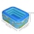 abordables Jouets de Plage et de Plein Air-Piscine gonflable à anneau supérieur, pataugeoire familiale en PVC avec plusieurs composants - piscine de natation et de jeu domestique sans électricité avec conception de piscine à balles marines