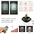 cheap Puck Lights-2 Pcs RGB Colorful Dimmable Spotlight Wall Light Mural Light Remote Control USB Rechargeable Battery Adjustable Dimmable Color Atmosphere Light