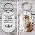 economico Regalo commemorativo-Portachiavi con foto di animali domestici personalizzati, portachiavi con gatto personalizzato, regalo commemorativo per gli amanti degli animali, mamma e papà, ricordo di compleanno, Natale e San