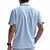 voordelige casual herenoverhemden-Voor heren Overhemd Zomer overhemd Normaal shirt Strand hemd Overhemd met knopen Zwart Wit khaki Lichtgrijs Donkergrijs Korte mouw Gestreept Revers Vakantie Hawaii Zak Kleding Polyester Modieus