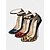 economico Pumps Classici-Scarpe con tacco a spillo da donna con stampa leopardata rossa – tacchi alti sexy con punta affilata e cinturino alla caviglia per look serali e notturni