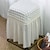 abordables Funda para silla de comedor-1 funda para taburete de silla de seersucker, funda para taburete de hogar, cojín de asiento con todo incluido para comedor