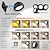 abordables Lumières de rondelle-Lot de 2 appliques murales magnétiques rechargeables avec quatre températures de couleur réglables, télécommande pour lampe de lecture rotative, lampe de chevet, lampe murale