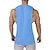 tanie Tank topy sportowe-Męskie Bezrękawnik Kamizelka Top Podkoszulki Bluzka na ramiączkach Bez rękawów Półgolf Lato Nadruk Moda Designerskie Podstawowy Klasyczny Urlop Ulica Wyjściowe Biały Top Tee dla mężczyzn