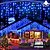 お買い得  プラグイン式電源-つららクリスマスライト1パック、10m 400 LED 8モードとタイマー60滴、タイマー付きつららクリスマスライト、休日、結婚式、クリスマス用の防水接続可能な屋外ストリングライト