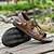 preiswerte Urlaubsandalen-Herren Sandalen Spaziergang Lässig Mikrofaser Bequem Rutschfest Atmungsaktiv Loafer Schwarz Braun Sommer Frühling Herbst