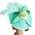 ieftine Anii 1950-Accesoriu de Păr Pene Sinamay Nuntă Serată Elegant Nuntă Cu Pene Flori Diadema Articole Pentru Cap